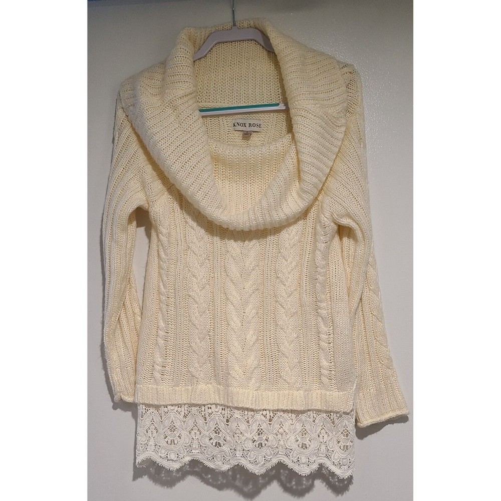 Knox Rose Cream Cowl Neck Sweater